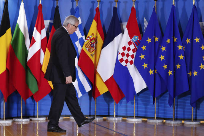 « Après plus de 60 ans d’existence, l’Union manque de partis politiques capables de promouvoir un véritable espace transnational de débat politique et de dialogue » (Jean-Claude Juncker, président de la Commission européenne, le 24 juin à Bruxelles). Yves Herman / AP